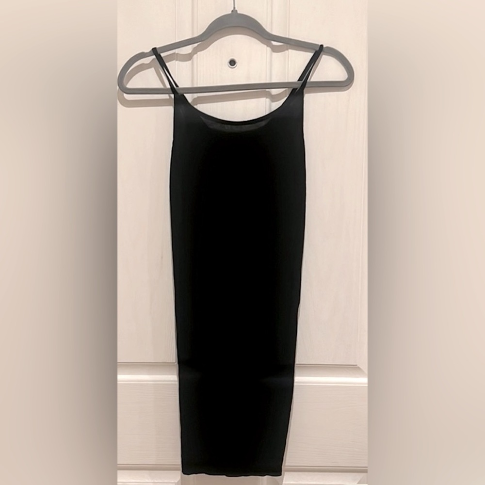 Michael Lauren XS black ribbed mini dress